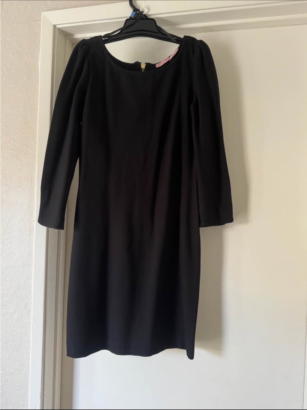 Juicy Couture Black Long Sleeve Shift Dress